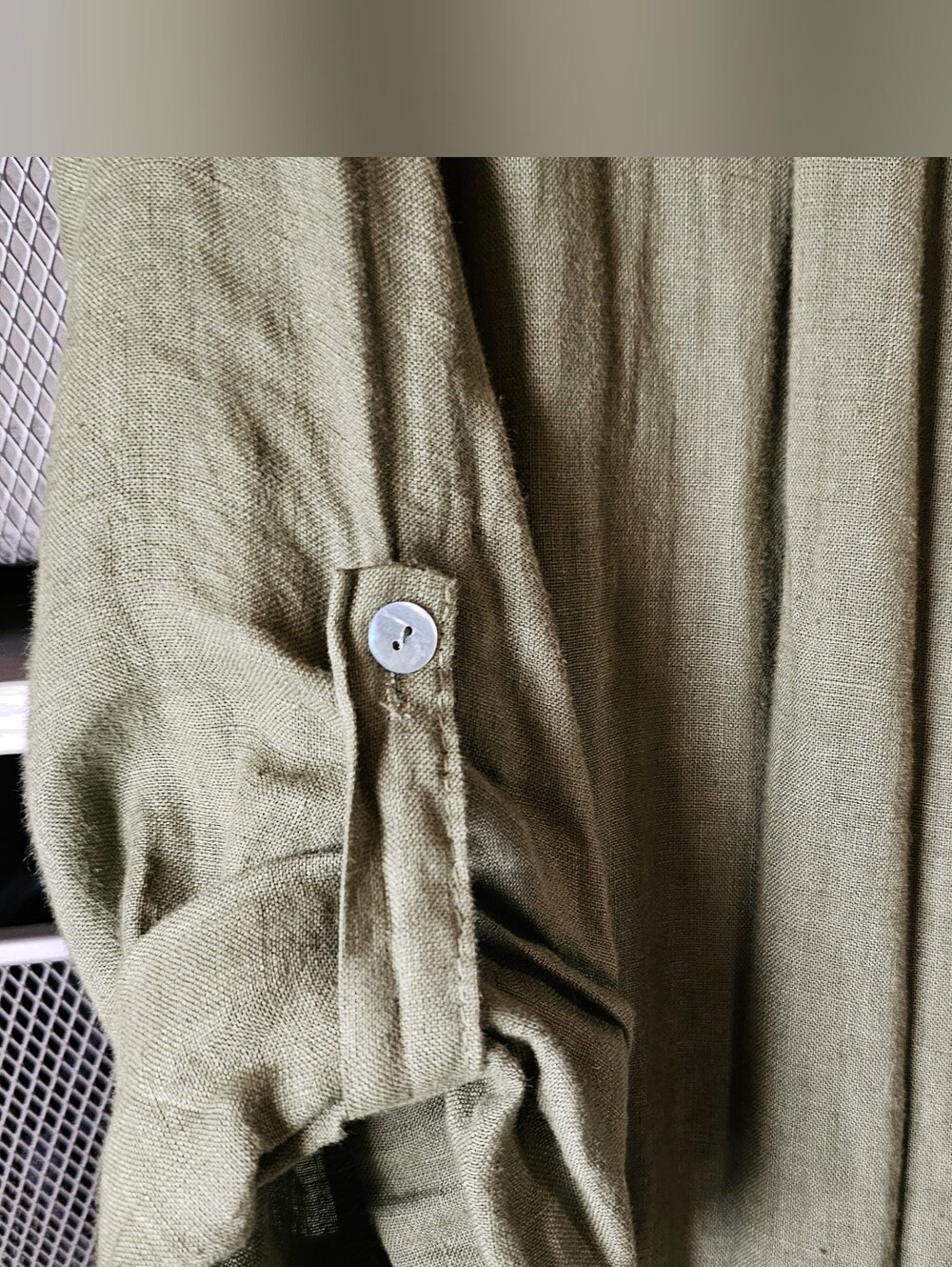 Flowy Linen Lagenlook Cardigan Duster - Picture 7 of 11